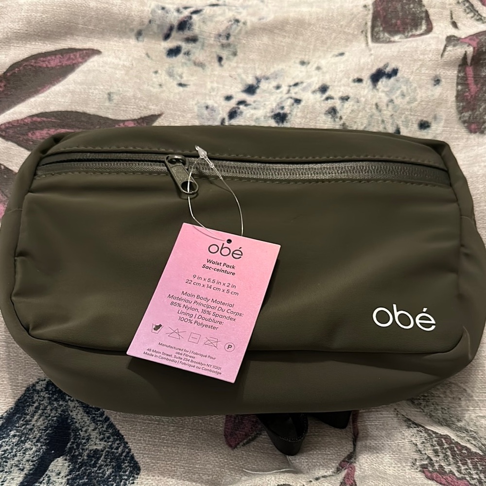 Obe Waist Pack Belt Bag Olive Green New With Tags NWT